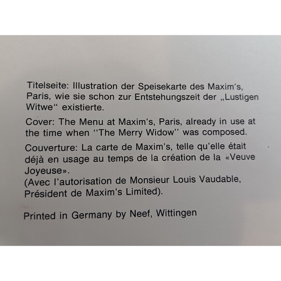 Franz Lehar, The Merry Widow, LP records BOXED SET, 2 LPs, GERMANY 1973 MINTY - Picture 5 of 7